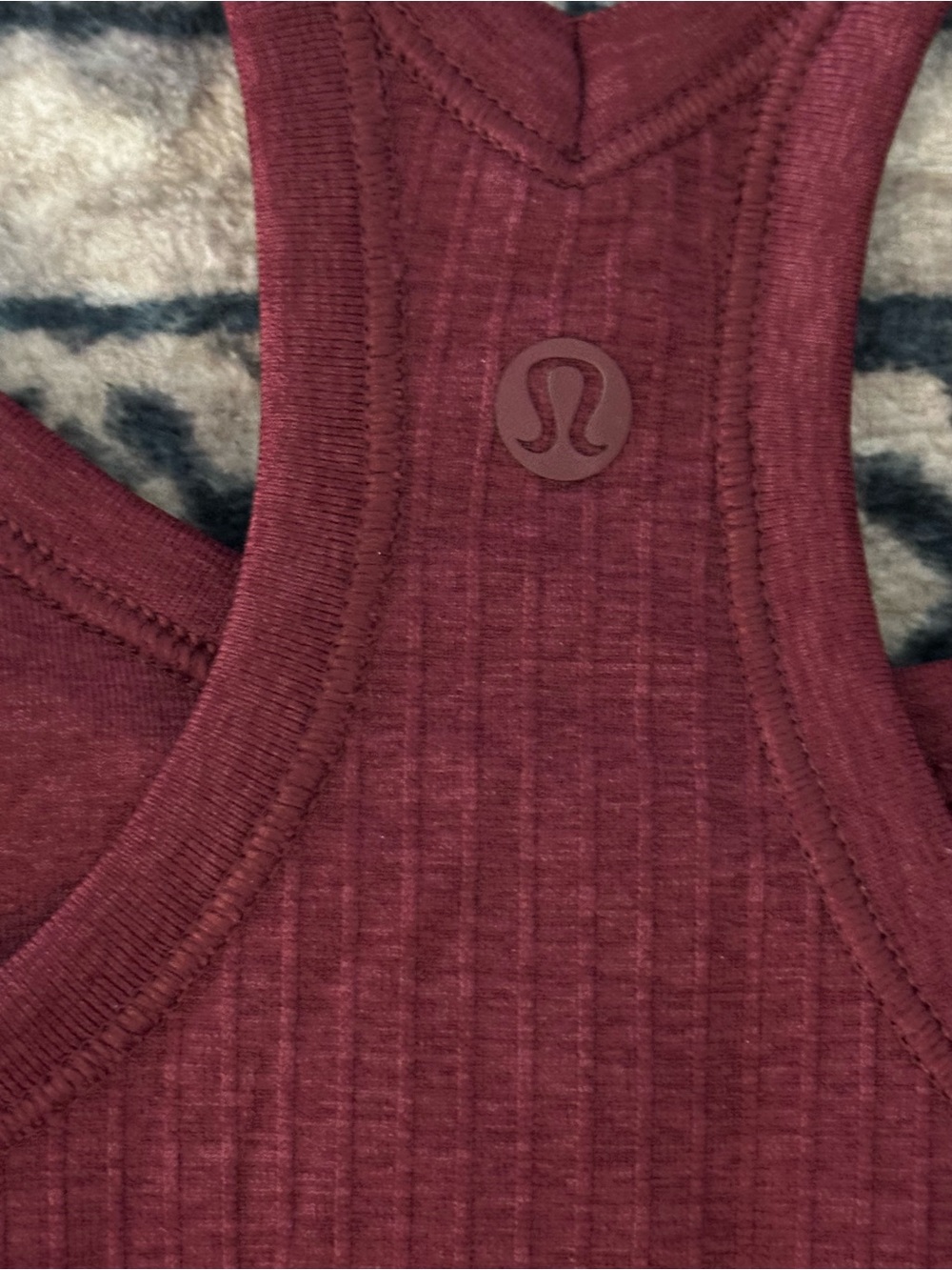 Lululemon Ebb to Street Tank Top in size 4 - Burgundy bay - BNWT - Picture 4 of 4